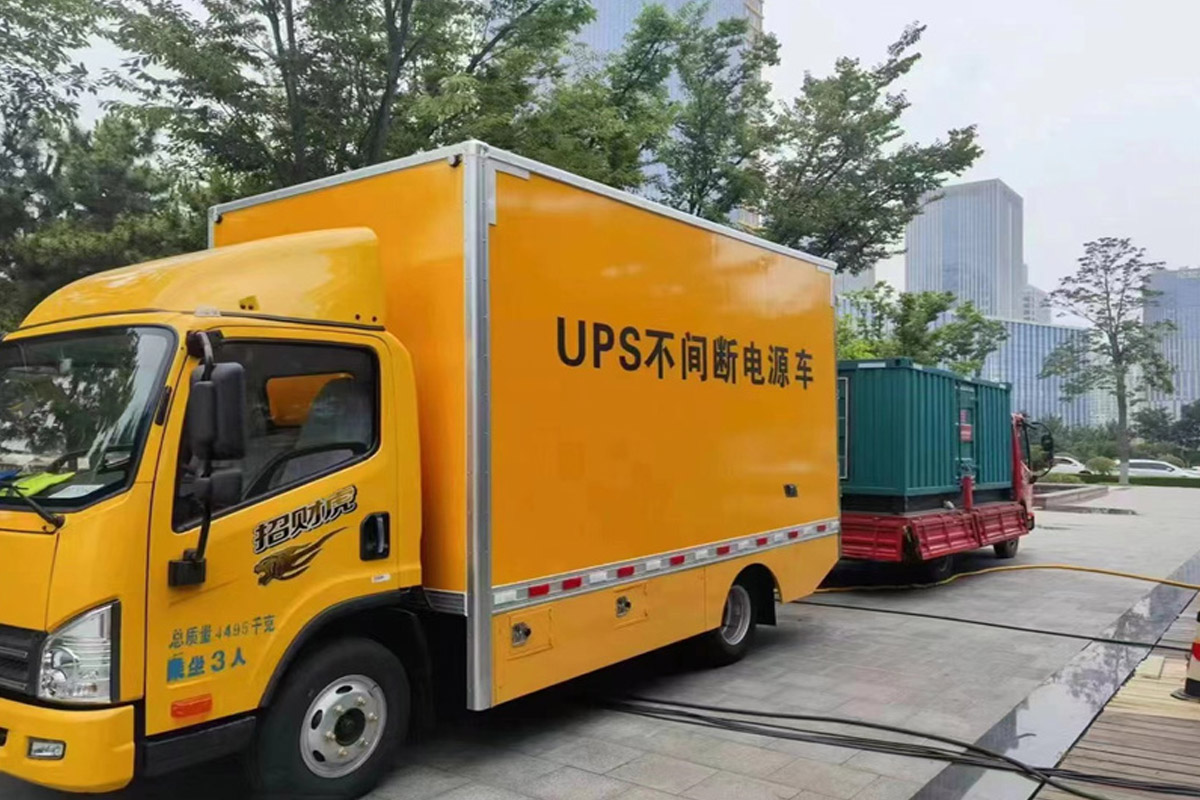 宁远发电机租赁施工现场