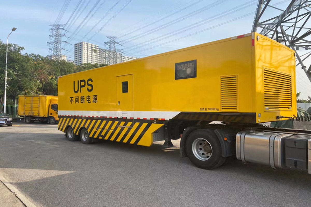 宁远发电机租赁施工现场