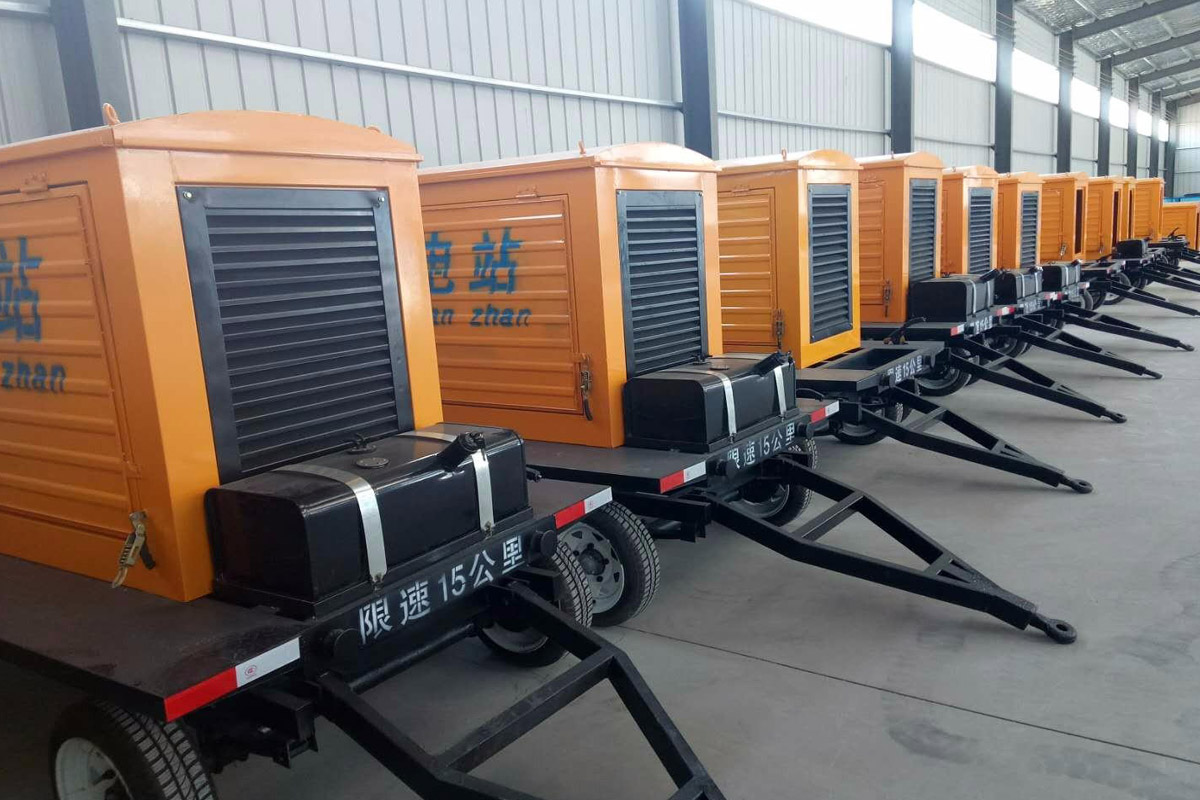 宁远发电机租赁施工现场